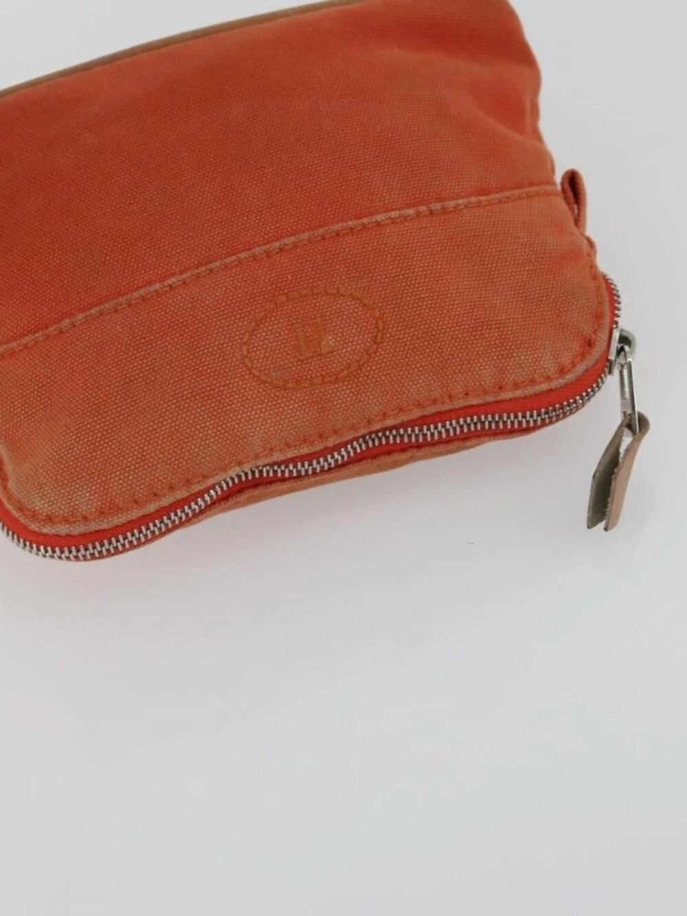 HERMES Bolide Pouch Canvas 5 Set Light Blue Orange Yellow Navy Red Auth ti3568 - Picture 11 of 16